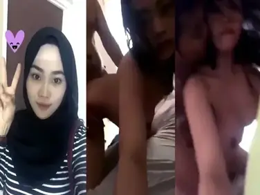 Hijabers Toge Dieksekusi Kontol Gede Sampe Becek Banjir